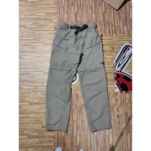 The North Face Men's Zip Off Convertible Cargo Hiking Pants Khaki M (EUC)